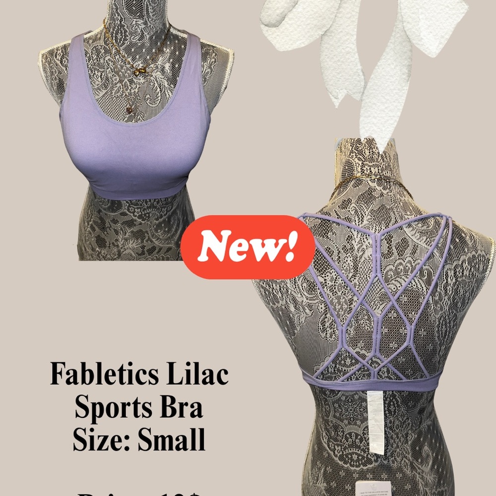 Fabletics Lavender Sports Bra